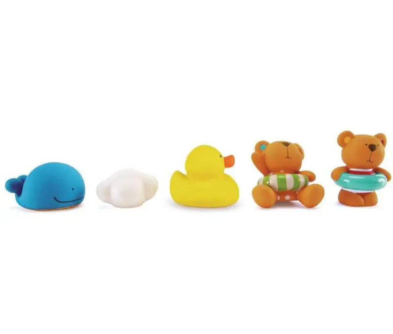 Hape badfiguren set Teddy and Friends 0 jr+