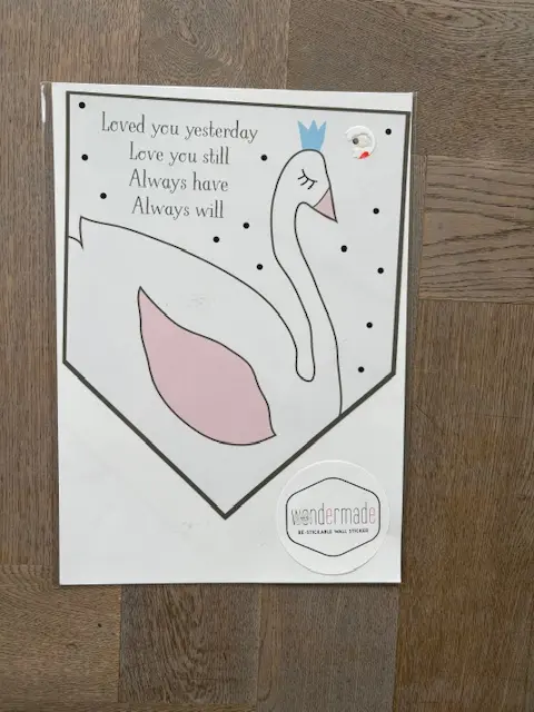 Herplakbare muursticker Swan Wondermade walls