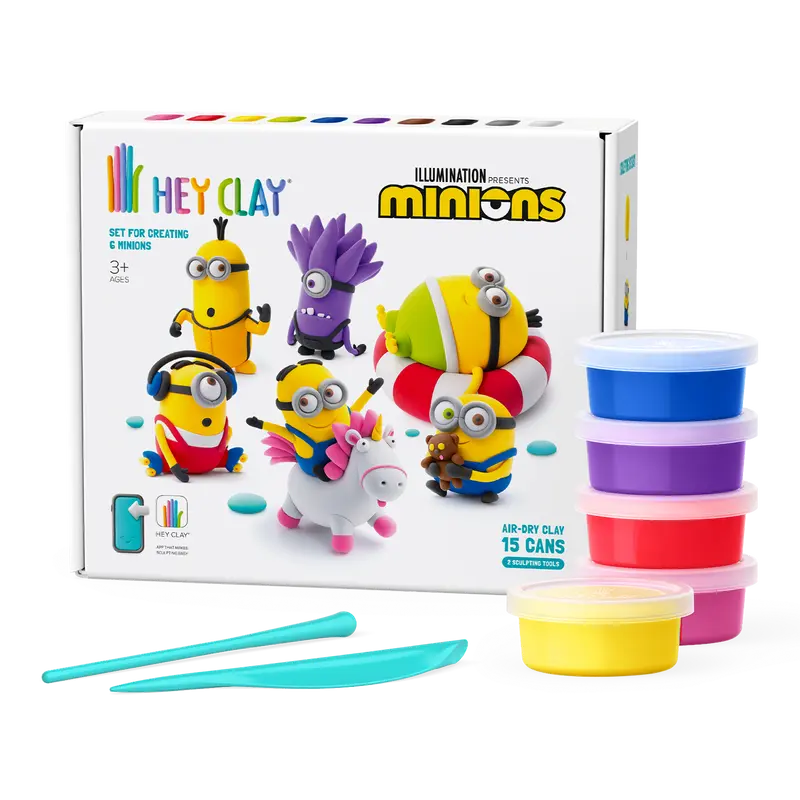 Hey Clay Minions - 15 potjes boetseerklei