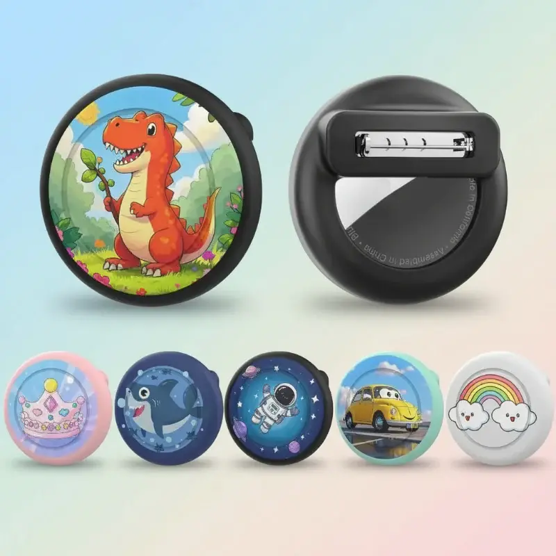 HiddenDot – Smart & Secure – Brooch AirTag Case