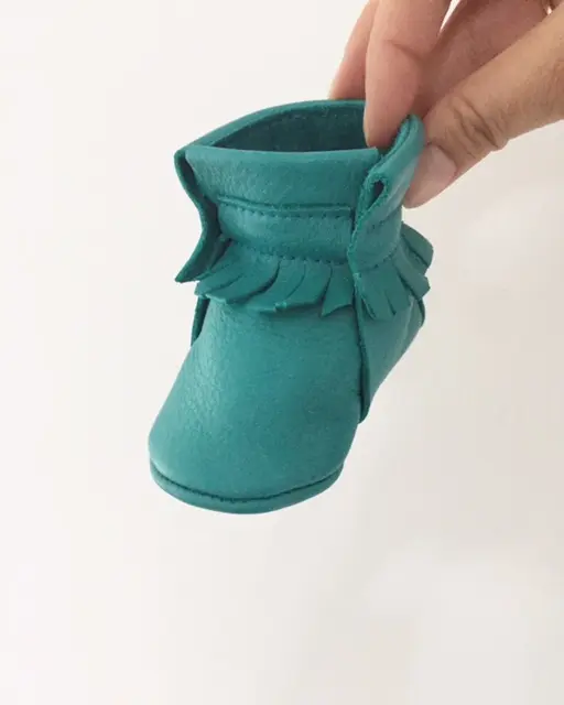High top mocassins turqoise Monkey & Mole