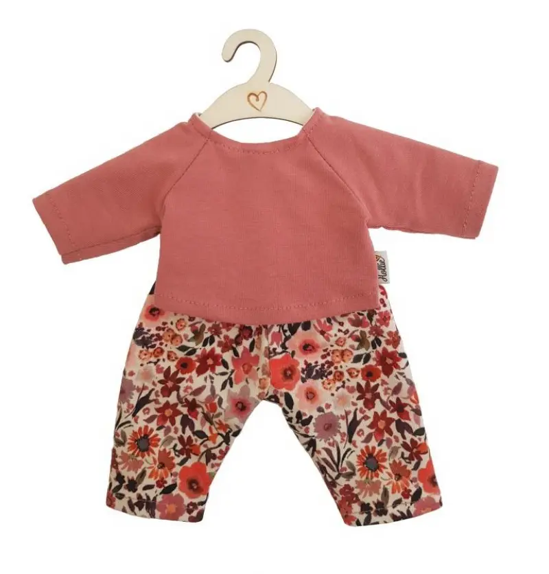 Hollie poppenbroek en shirt retro flowers