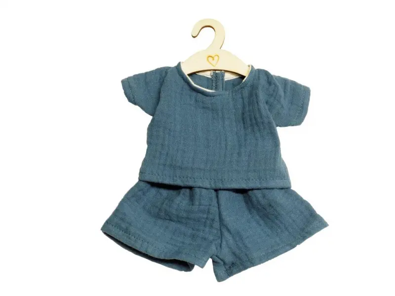 Hollie poppenshorts en top indigo