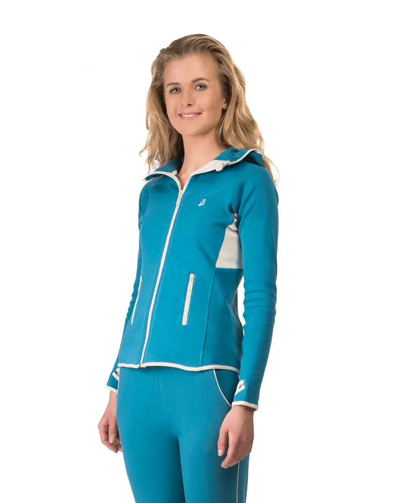 Hoodie Mukhy Blue - B-Light Organic Clothing