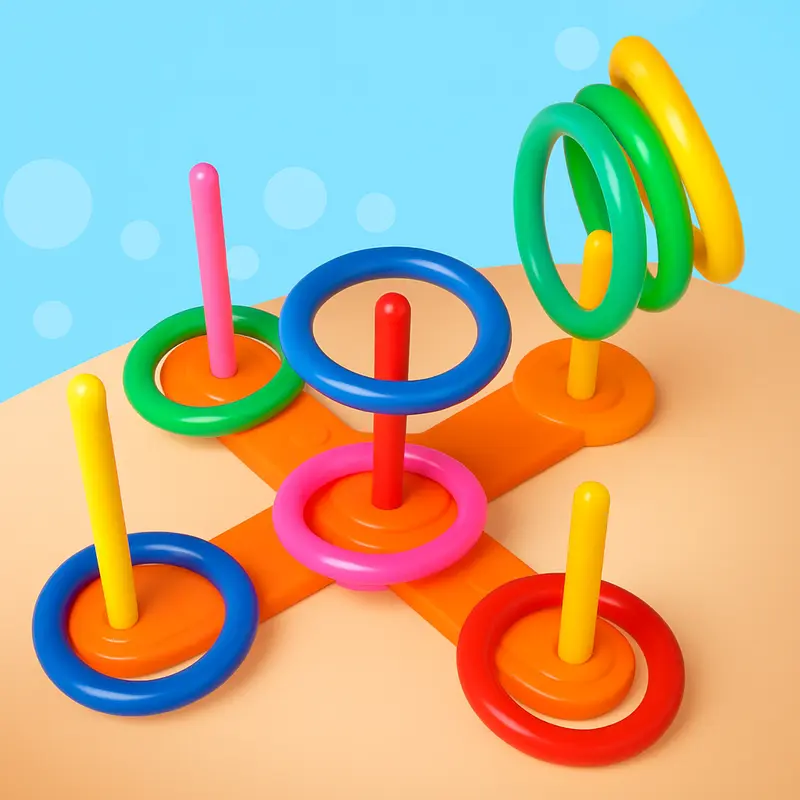 Hoop Ring Toss – Kast og scor – Kasteringer Lekesett for utendørs bruk