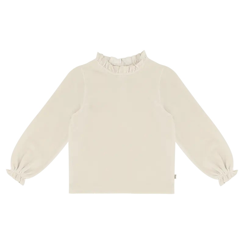 House of Jamie Frill Collar Jumper Sandshell