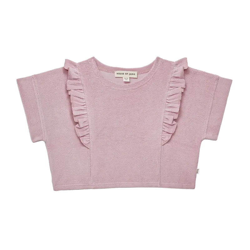 House of Jamie Relaxed Ruffled Tee Rose Lilac