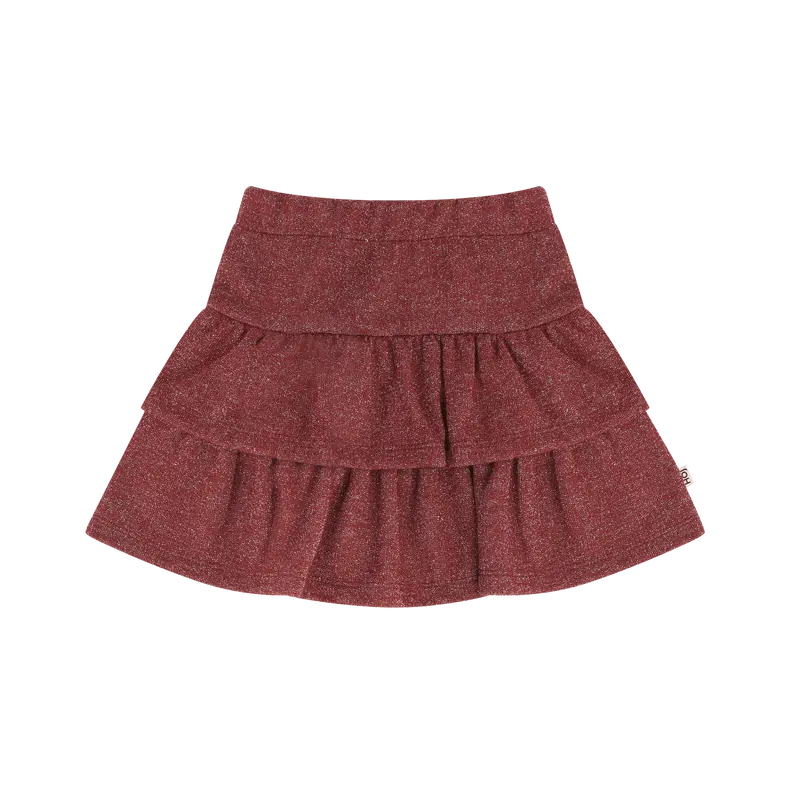 House of Jamie Ruffled Skirt Ruby Sparkle