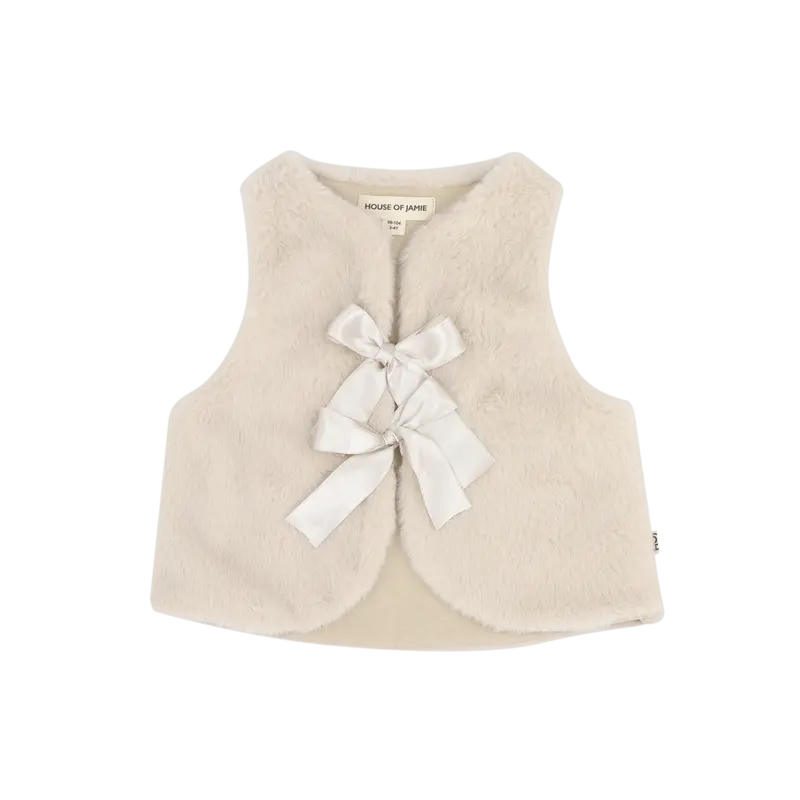 House of Jamie Soft Fur Bodywarmer Marshmellow
