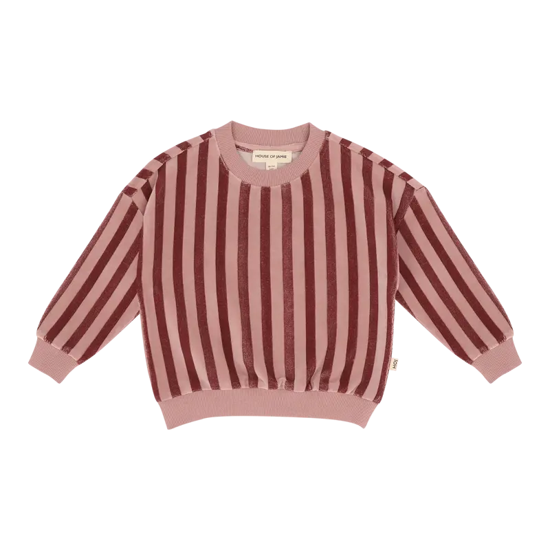 House of Jamie Sweatshirt Ruby Stripes