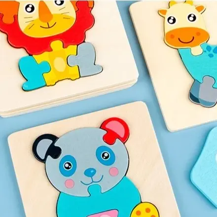 Houten 3D Puzzel - Dieren