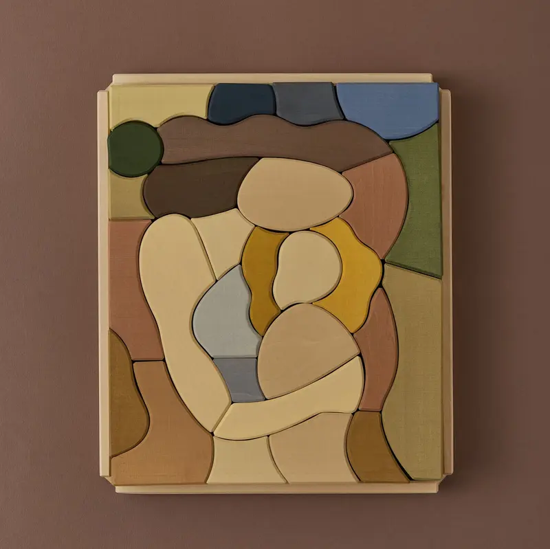 Houten bouwblokken Mum & Child – Open-ended play – Raduga Grëz