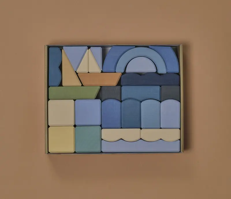 Houten bouwblokken – The Sea at Sainte Marie – Open-ended play – Raduga Grëz