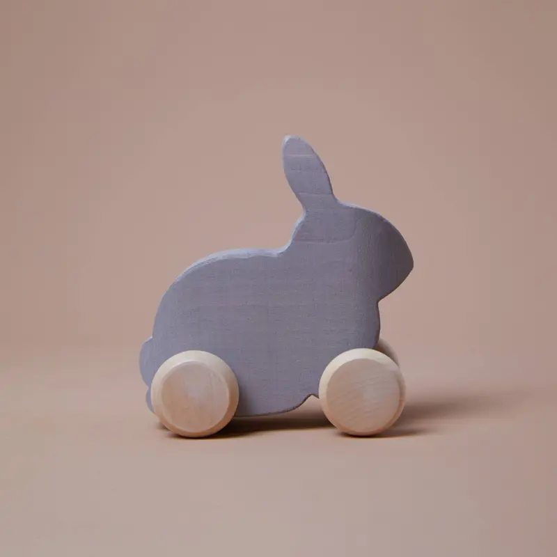 Houten konijn op wieltjes – Grey Hare – Raduga Grëz