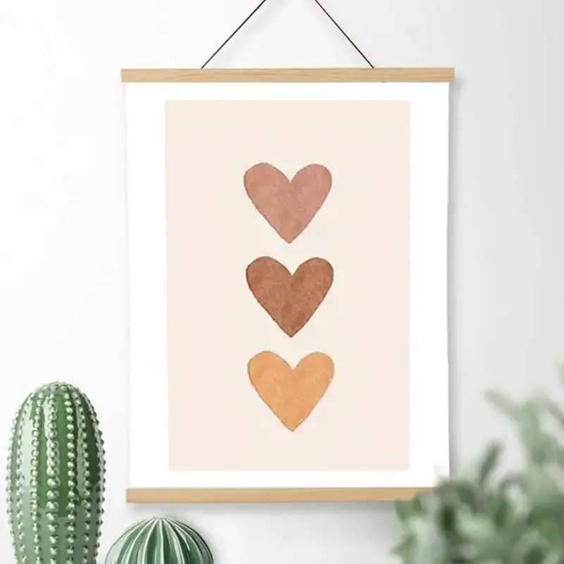 Houten Posterhanger met Magneten
