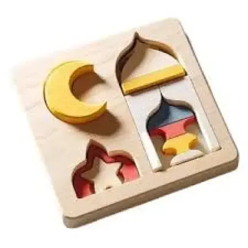 Houten Puzzel moskee – Educatief en Speels
