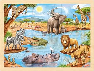 Houten Puzzel Safari | Goki