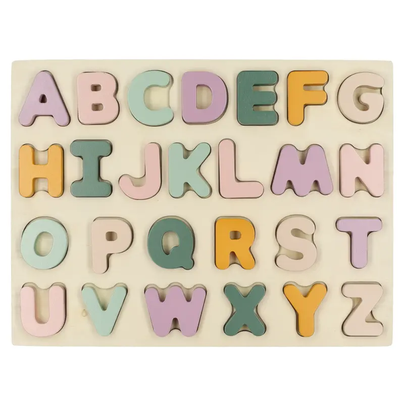 Houten Vormenpuzzel (Letters)