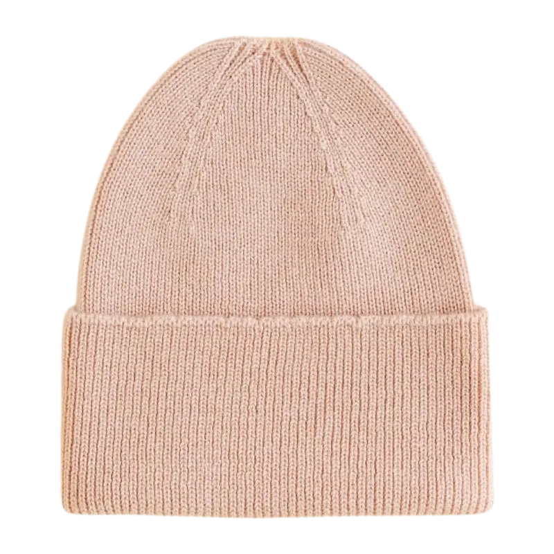 Hvid beanie Fonzie Newborn apricot