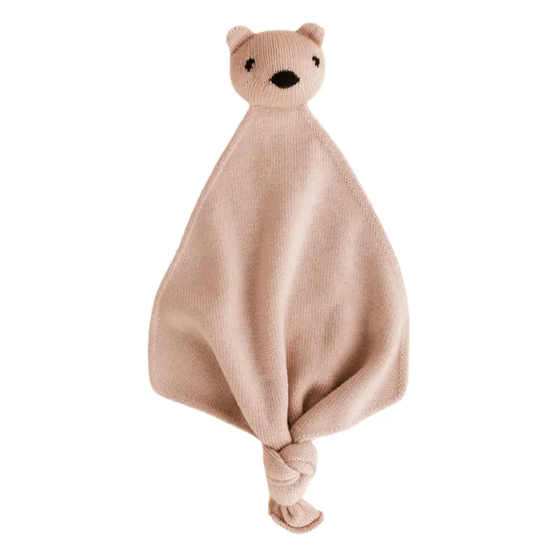 Hvid Teddy Tokki knuffeldoek apricot