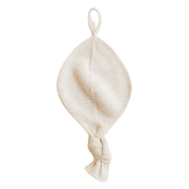 Hvid Titi speen- en knuffeldoekje cream