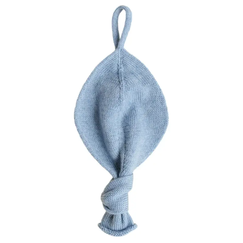 Hvid Titi speen- en knuffeldoekje light blue