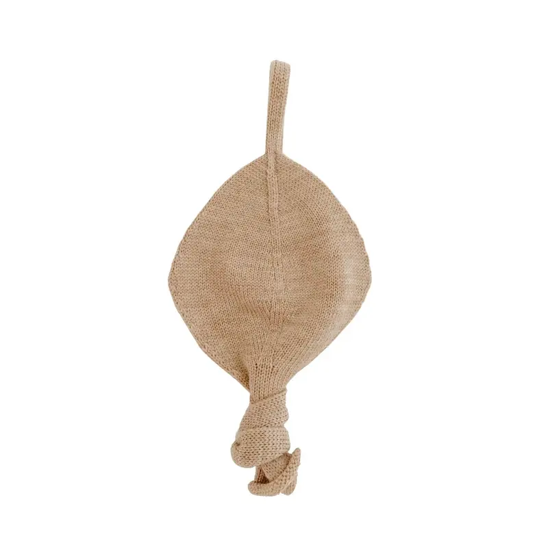 Hvid Titi speen- en knuffeldoekje sand