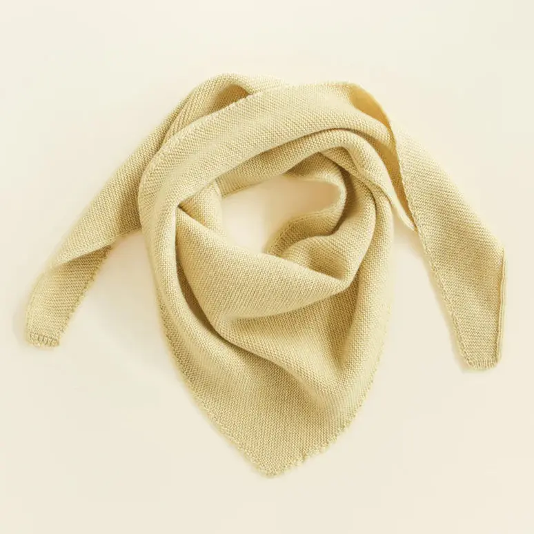 HVID triangle sjaal Josephina light yellow 6 mnd - 6 jr