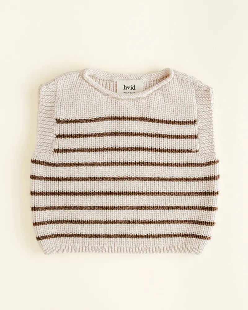 Hvid vest Harvey cream/mocha