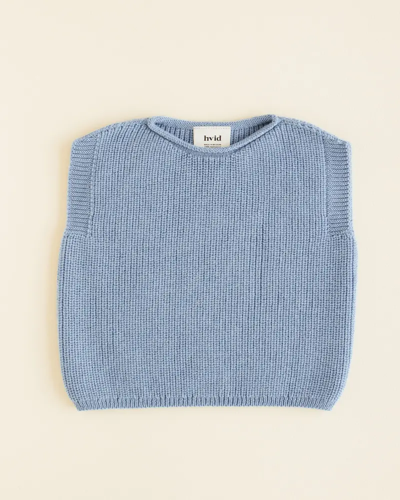 Hvid vest Harvey light blue