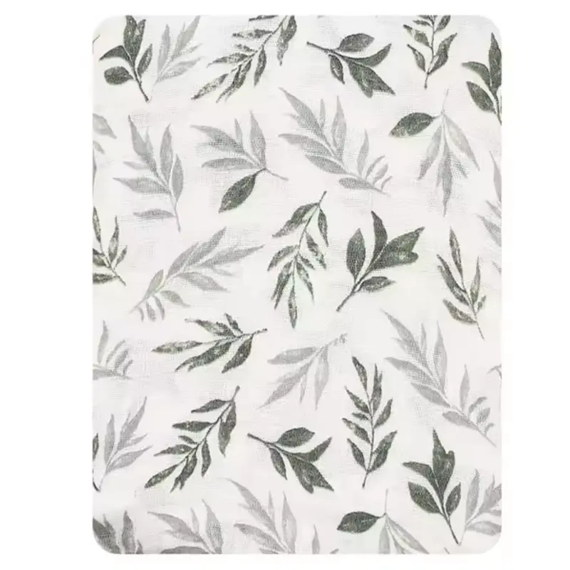 Hydrofiele Doek 'Green Floral' (110x120cm)