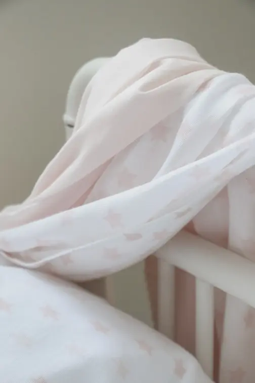Hydrofiele doek Little Star Pink – Littleheart