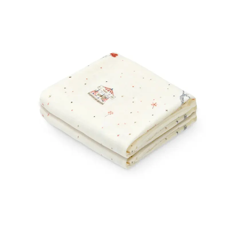 Hydrofiele doeken 2-pack Carousel - 70x70 cm - 100% biologisch katoen - GOTS - CamCam Copenhagen