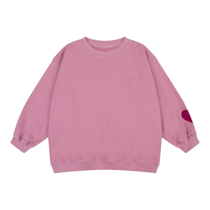 I love you sweatshirt lila Navy Natural