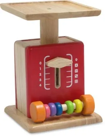 I'm Toy Houten Weegschaal met Telraam