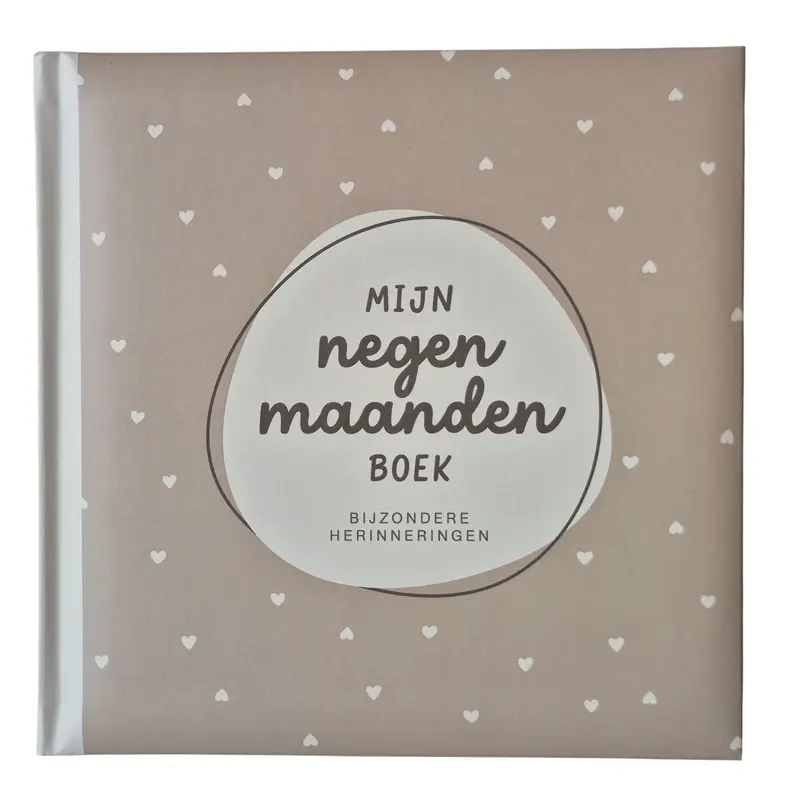 Invulboek "Mijn 9 Maanden Boek" (Hartjes)