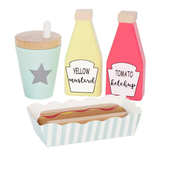 JaBaDaBaDo Houten Hotdogmaaltijd – 8-delig | Jaba Kitchen