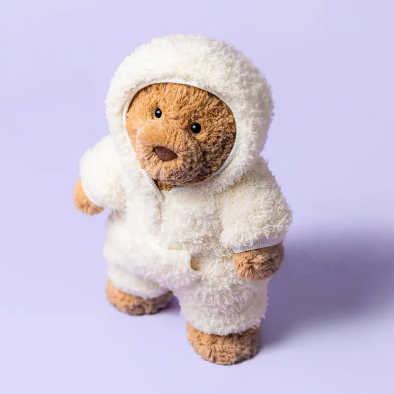 Jellycat knuffel Bartholomew Bear all-in-one outfit