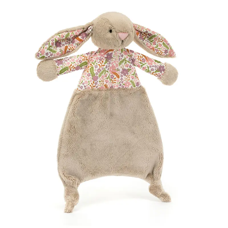 Jellycat knuffeldoekje blossom beige bunny petal