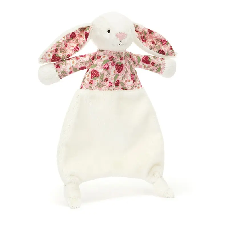 Jellycat knuffeldoekje blossom cream bunny berry