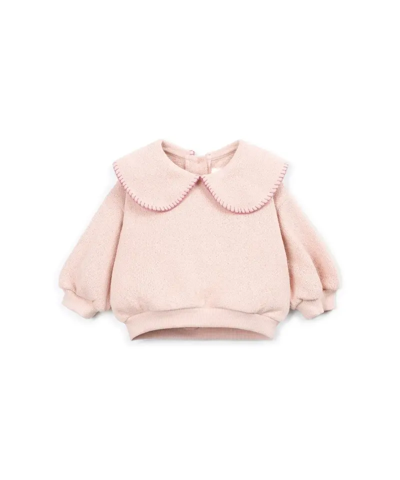 Jersey sweater met kraag - Katoenmix - Embroidery - Play Up