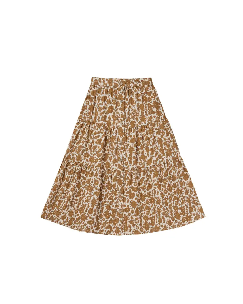 Joelle skirt gold gardens Rylee & Cru