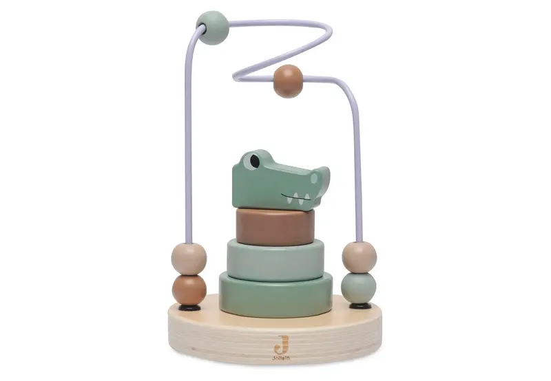 Jollein Houten Kralenspiraal Jungle Jambo - Croco