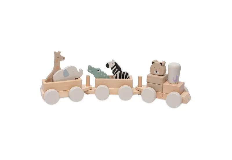 Jollein Houten Speelgoedtrein - Jungle Jambo