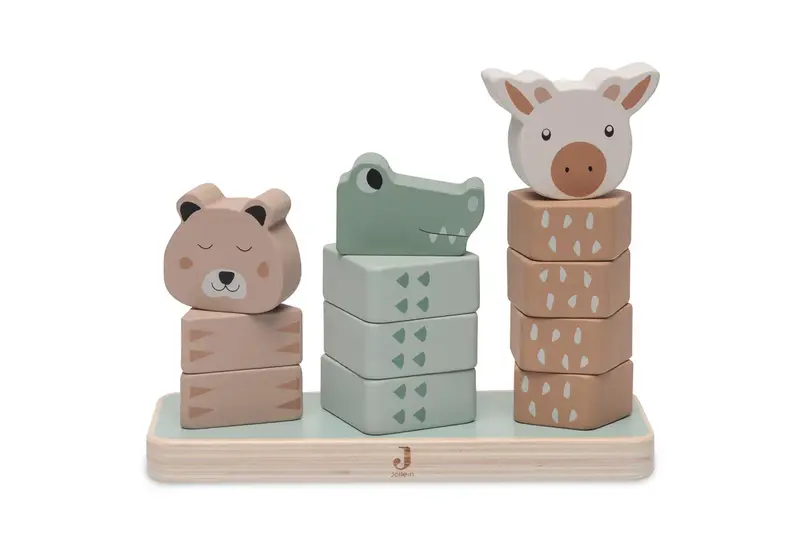 Jollein Houten Stapeltoren - Jungle Jambo