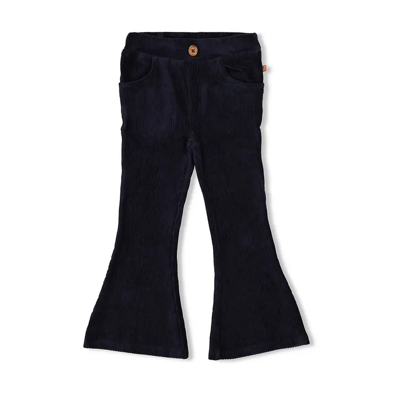 Jubel Flared broek velours rib Marine
