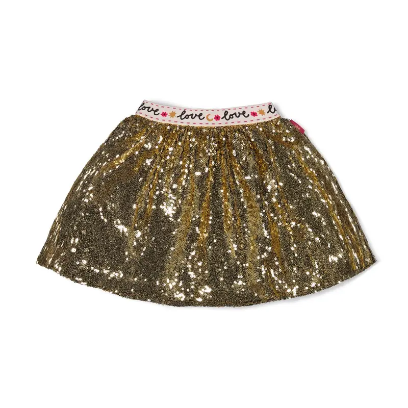 Jubel Pailetten rok Goud - Shine Bright