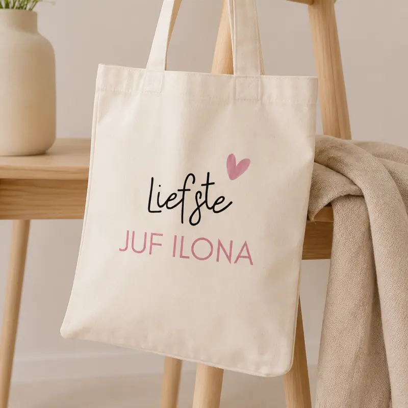 Juf Tas met Naam van de Juf