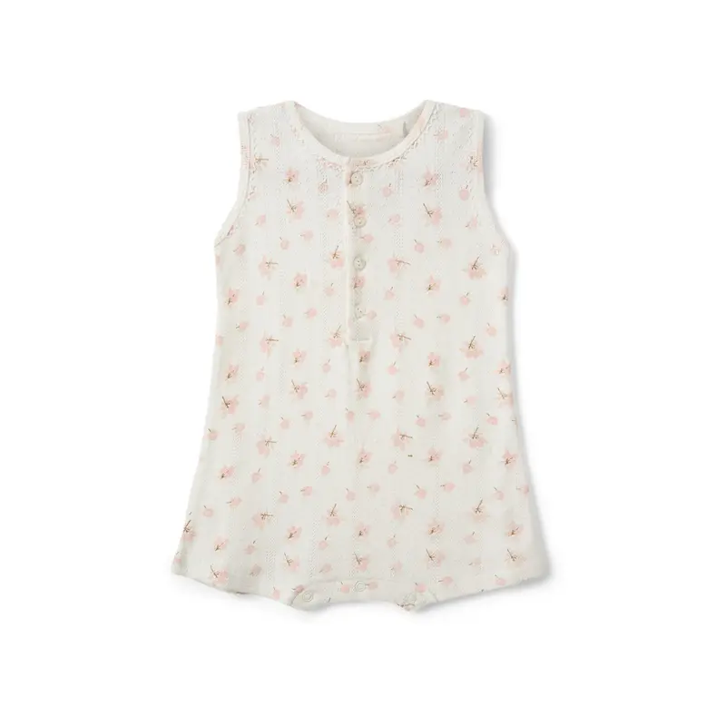 Jumpsuit Tine - Katoen - Bloemtjes/roze - Sofie Schnoor