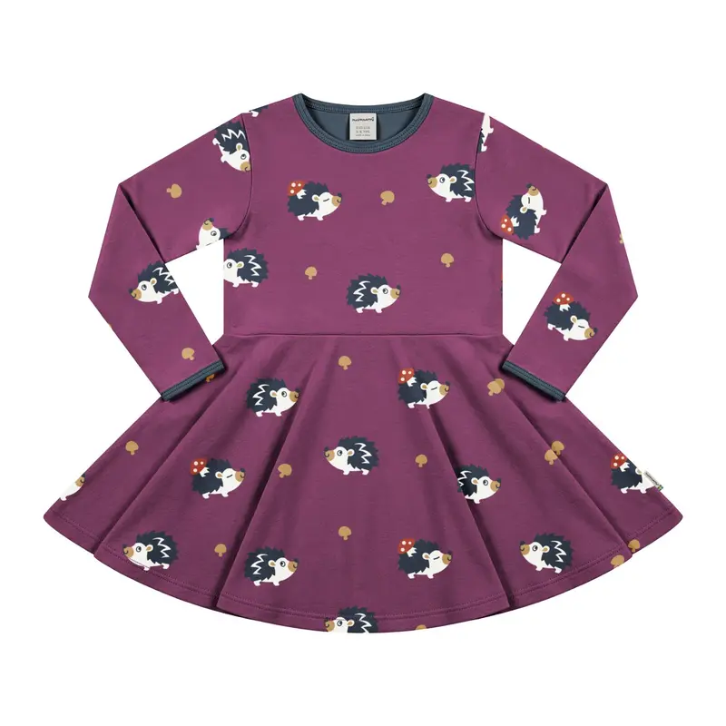 Jurk / Dress Circle LS Hedgehog - Maxomorra